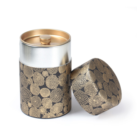 Washi Tea Tin (chrysanthemum)